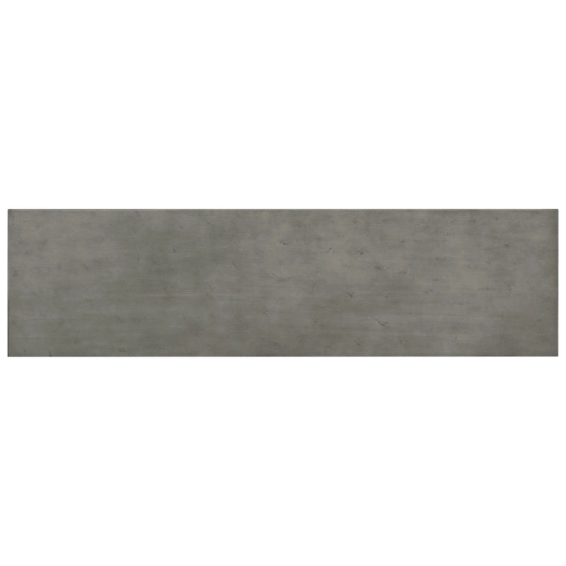 Consolle da ingresso minimalista extra lunga con piano in legno