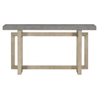 Consolle da ingresso minimalista extra lunga con piano in legno