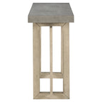 Consolle da ingresso minimalista extra lunga con piano in legno