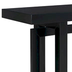 Consolle da ingresso minimalista extra lunga con piano in legno