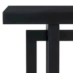Consolle da ingresso minimalista extra lunga con piano in legno