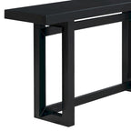 Consolle da ingresso minimalista extra lunga con piano in legno