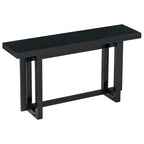 Consolle da ingresso minimalista extra lunga con piano in legno