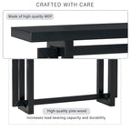 Consolle da ingresso minimalista extra lunga con piano in legno