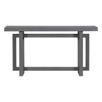 Consolle da ingresso minimalista extra lunga con piano in legno