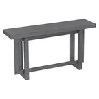 Consolle da ingresso minimalista extra lunga con piano in legno