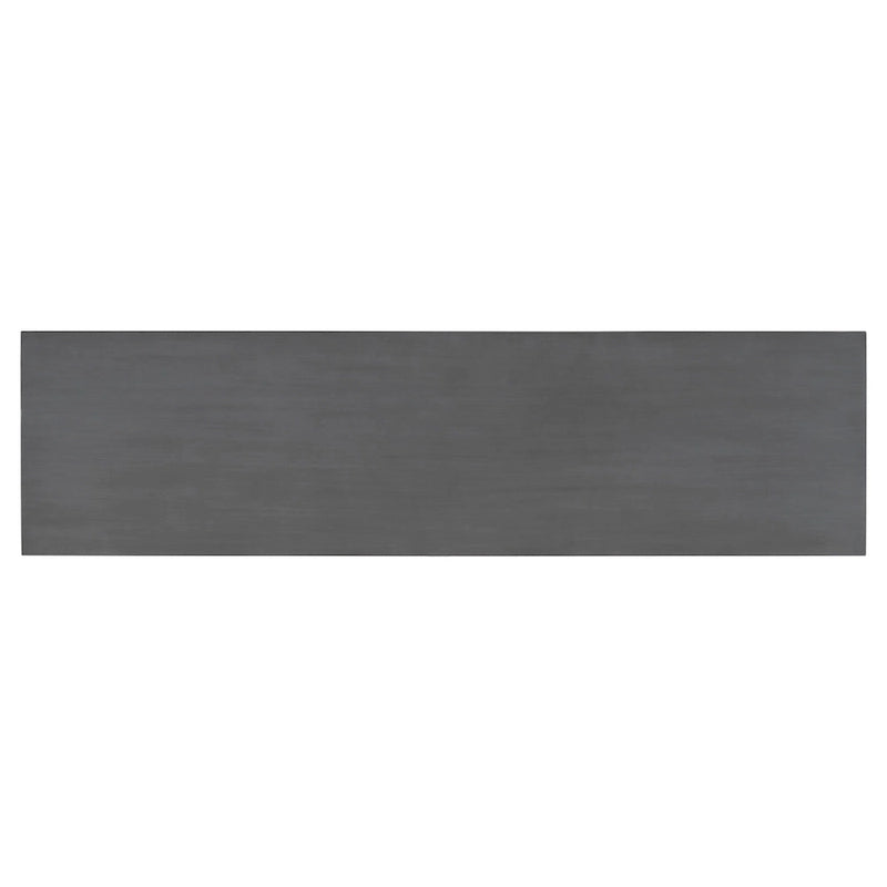 Consolle da ingresso minimalista extra lunga con piano in legno