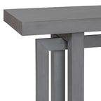 Consolle da ingresso minimalista extra lunga con piano in legno