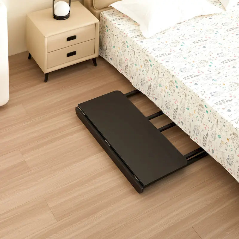 Scrivania da ufficio pieghevole minimalista con piano unico e 4 ruote mobili per uffici domestici e camere da letto o dormitori