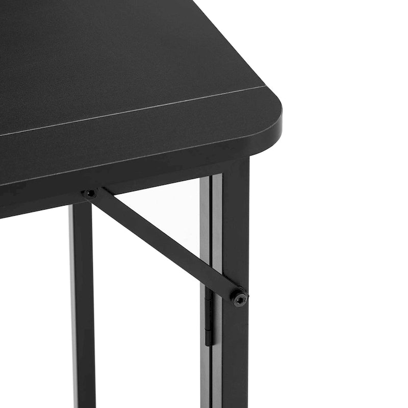 Scrivania da ufficio pieghevole minimalista con piano unico e 4 ruote mobili per uffici domestici e camere da letto o dormitori