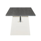 Set da 7 pezzi tavolo da pranzo per 6 persone, set versatile tavolo da cucina con tavolo a cavalletto e 6 sedie imbottite