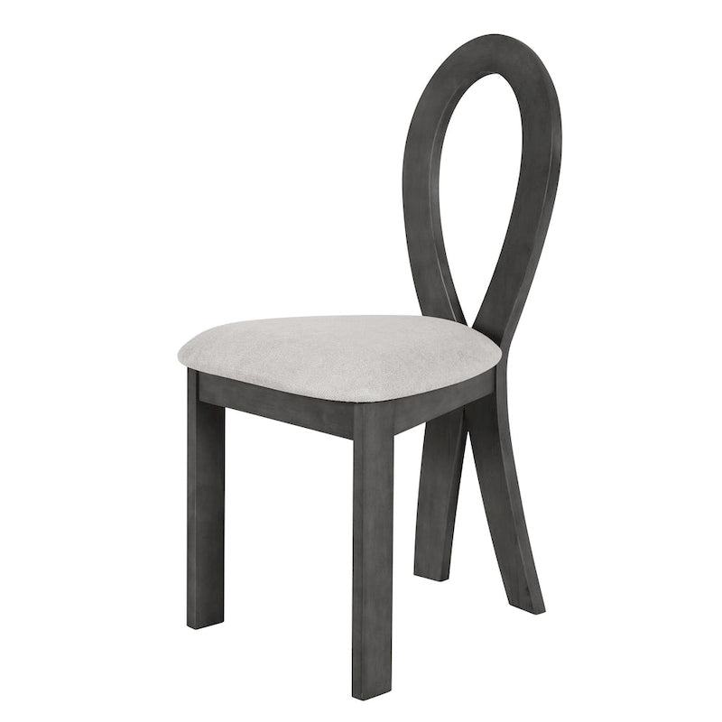 Set da 7 pezzi tavolo da pranzo per 6 persone, set versatile tavolo da cucina con tavolo a cavalletto e 6 sedie imbottite