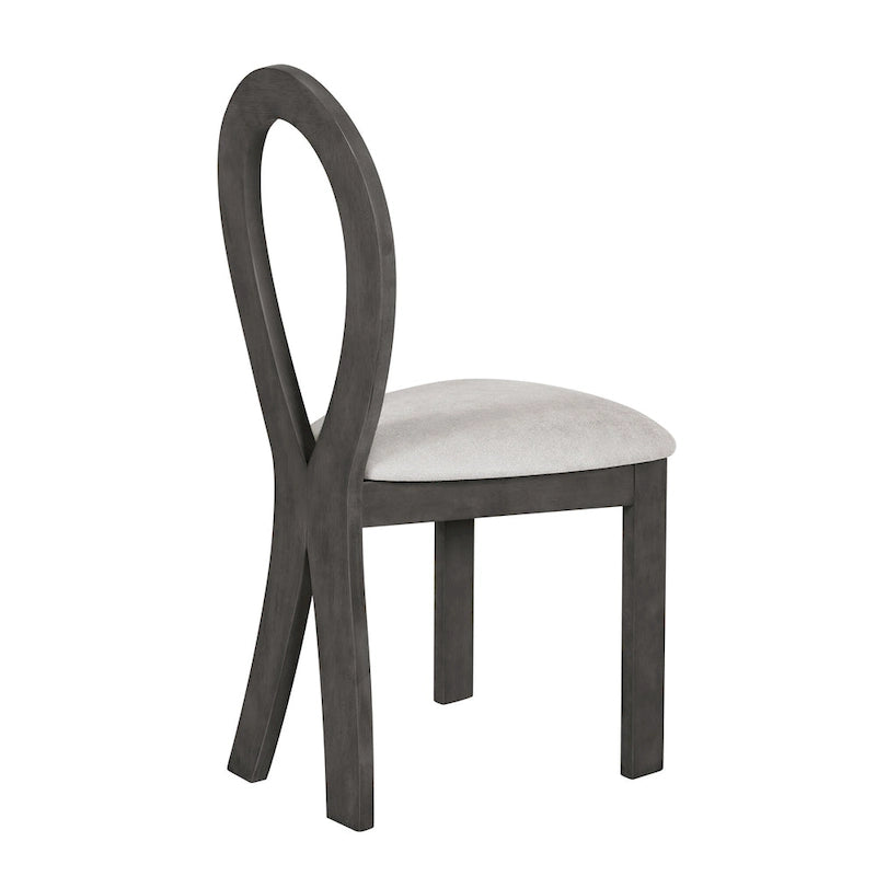 Set da 7 pezzi tavolo da pranzo per 6 persone, set versatile tavolo da cucina con tavolo a cavalletto e 6 sedie imbottite