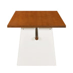 Set da 7 pezzi tavolo da pranzo per 6 persone, set versatile tavolo da cucina con tavolo a cavalletto e 6 sedie imbottite