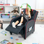 Poltrona Reclinabile per Bambini, Ergonomica, in Pelle, con Poggiapiedi