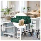 Divano letto futon da 191,5 cm (75,39 pollici), divano letto imbottito convertibile con schienale trapuntato sdoppiato reclinabile