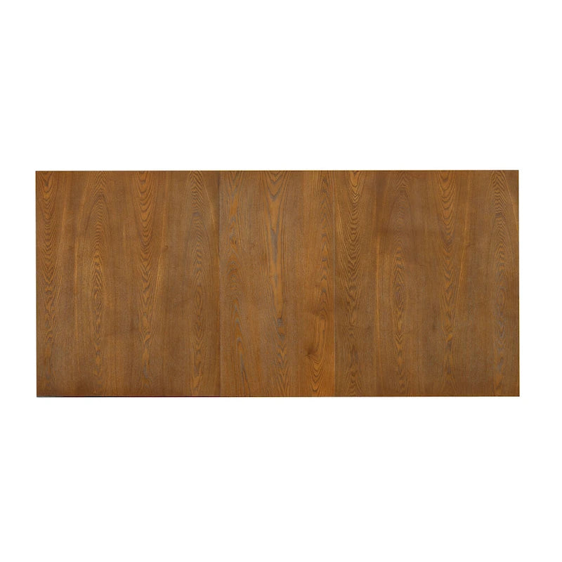 Set da pranzo rustico da 7 pezzi con tavolo allungabile e 6 sedie
