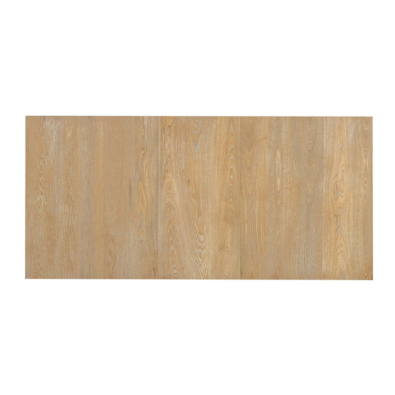 Set da pranzo rustico da 7 pezzi con tavolo allungabile e 6 sedie