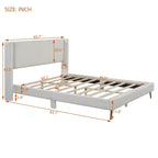 Letto queen-size con piattaforma in velluto a coste e testiera trapuntata