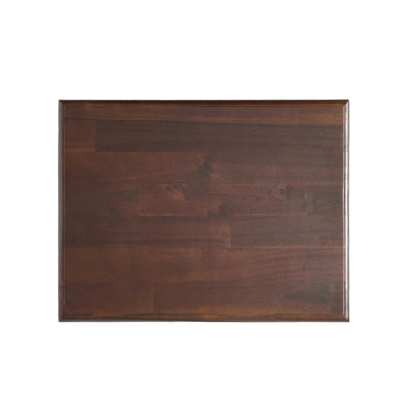 Tavolino d'appoggio in legno di acacia con finitura naturale per soggiorno e esterno