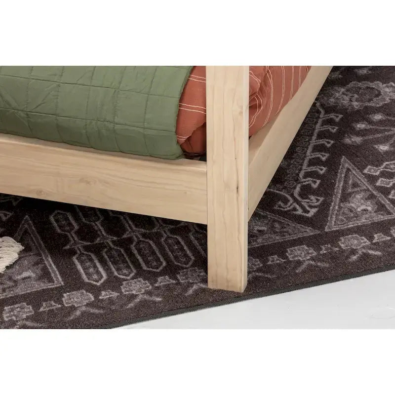 Telaio Letto a Casetta per Bambini a grandezza naturale con base rialzata in legno