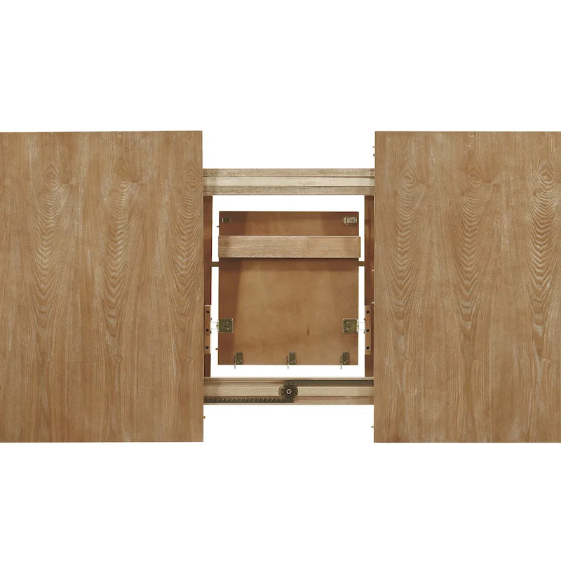 Tavolo da pranzo allungabile con piano in legno da 4 a 6 posti