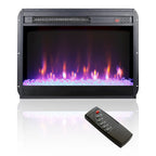 Mobile TV Con Caminetto Elettrico da 60 Pollici Con Luci LED Colorate Sincronizzate - Colore Rovere Rustico Scuro