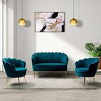 Set Soggiorno 3 Pezzi da 52" Divano, Divanetto, Poltrona Stile Moderno