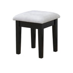 Set Toeletta 3 Pezzi in Legno Massello Contemporaneo con 1 Cassetto, per Camera da Letto