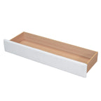 Letto a piattaforma imbottito queen-size con cassetto