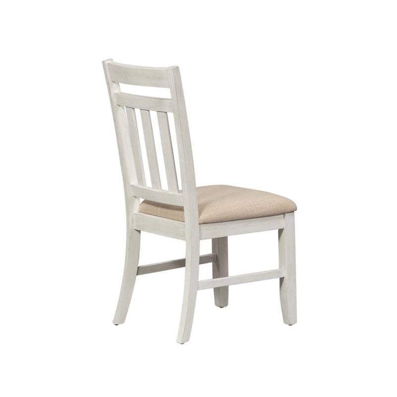Set da pranzo rettangolare 5 pezzi, finitura spazzolata grigio chiaro