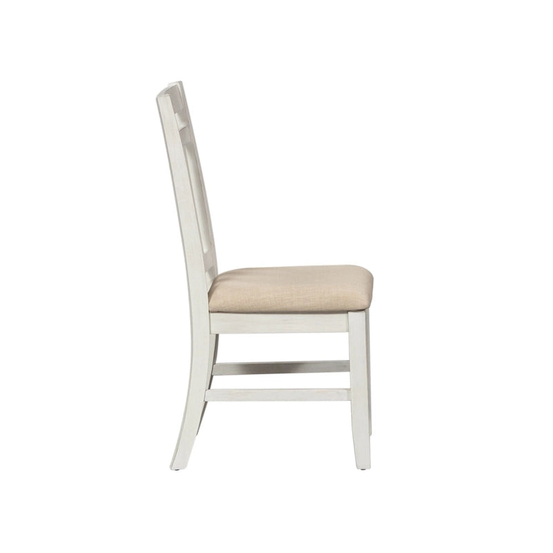Set da pranzo rettangolare 5 pezzi, finitura spazzolata grigio chiaro
