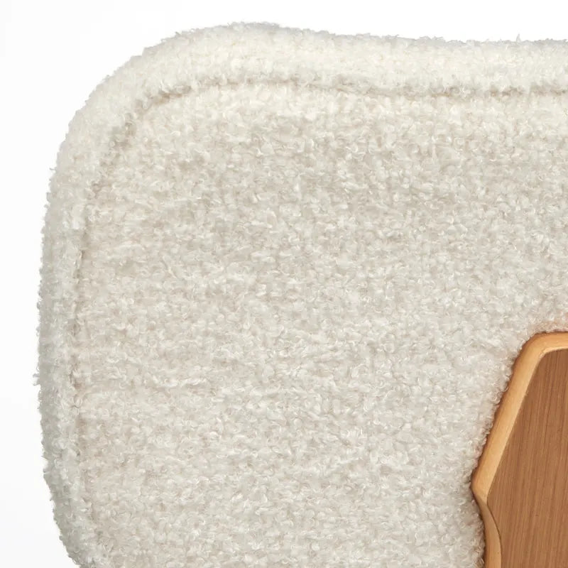 Sedie da Pranzo Moderno di Metà Secolo Set da 2 Seduta Imbottita Gambe in Legno