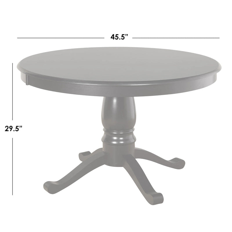 Set da pranzo con piedistallo da 5 pezzi, tavolo rotondo e 4 sedie da cucina