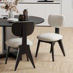 Sedie da Pranzo in Legno Massello (Set da 2) - 21*19*33