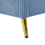 Elegante letto a piattaforma in legno imbottito con testiera imbottita