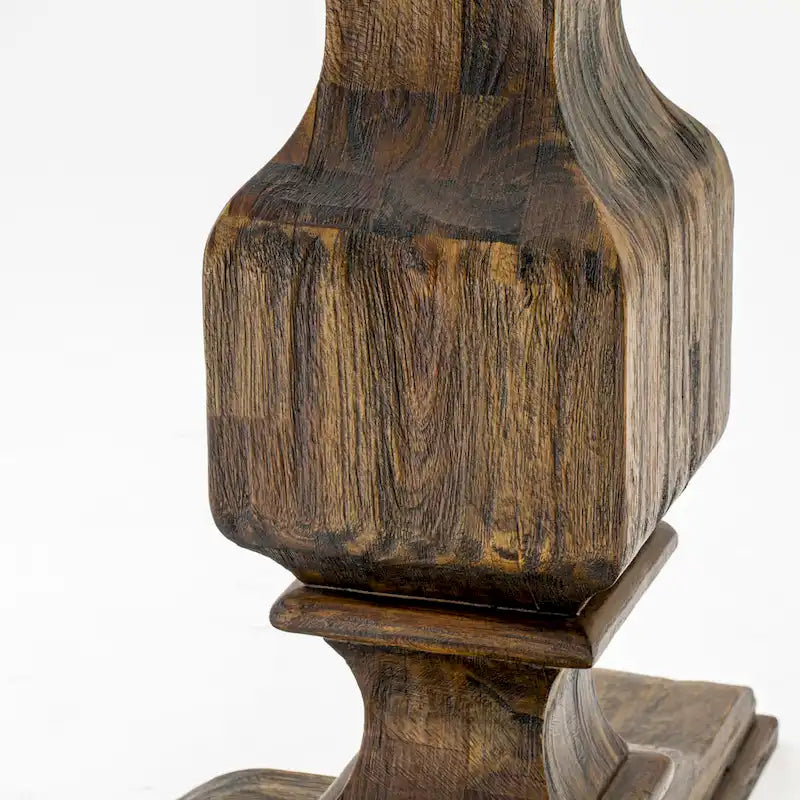 Set tavolo da pranzo rotondo con sedie Parsons color Jacobean invecchiato, pezzi multipli