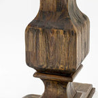 Set tavolo da pranzo rotondo con sedie Parsons color Jacobean invecchiato, pezzi multipli