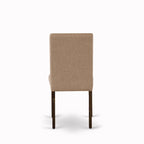 Set tavolo da pranzo rotondo con sedie Parsons color Jacobean invecchiato, pezzi multipli