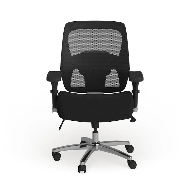 Sedia da ufficio ergonomica in rete per uso intensivo 24/7, per corporature forti e alte, con portata fino a 227 kg