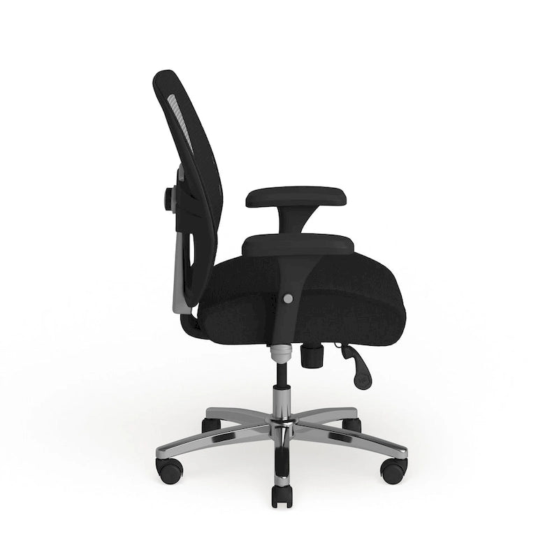 Sedia da ufficio ergonomica in rete per uso intensivo 24/7, per corporature forti e alte, con portata fino a 227 kg