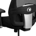 Sedia da ufficio ergonomica in rete per uso intensivo 24/7, per corporature forti e alte, con portata fino a 227 kg