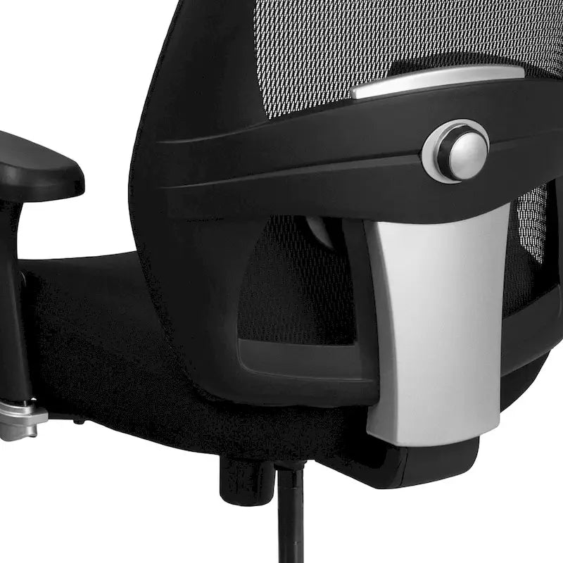 Sedia da ufficio ergonomica in rete per uso intensivo 24/7, per corporature forti e alte, con portata fino a 227 kg