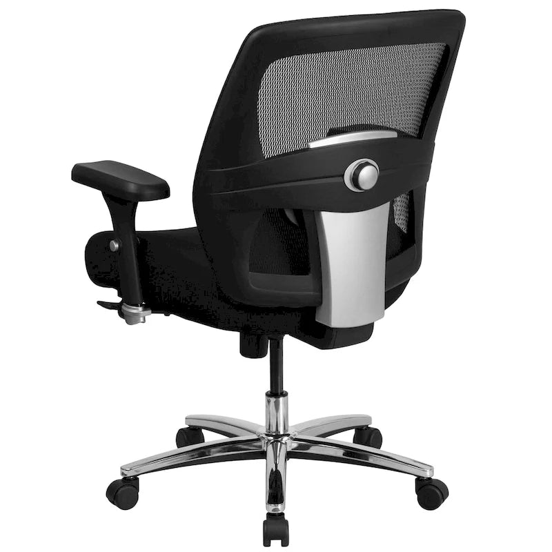 Sedia da ufficio ergonomica in rete per uso intensivo 24/7, per corporature forti e alte, con portata fino a 227 kg