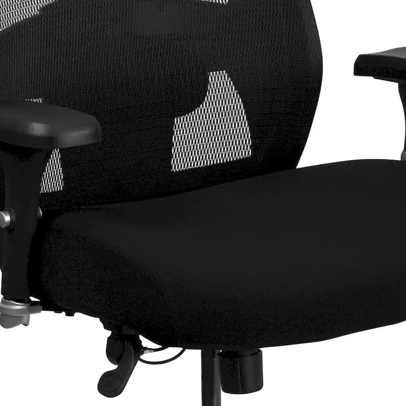 Sedia da ufficio ergonomica in rete per uso intensivo 24/7, per corporature forti e alte, con portata fino a 227 kg
