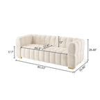 Divano moderno 85" comodo divano da salotto a 3 posti 85x33.86