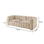 Divano moderno 85" comodo divano da salotto a 3 posti 85x33.86