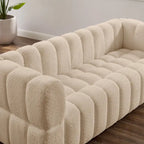 Divano moderno 85" comodo divano da salotto a 3 posti 85x33.86