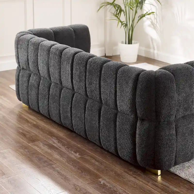 Divano moderno 85" comodo divano da salotto a 3 posti 85x33.86