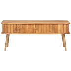 Tavolino da caffè in legno massello di acacia 100x50x40 cm Naturale Salotto